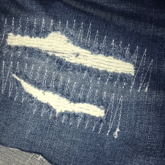 BlankNYC cutoff blue jean shorts ripped 27 new NWT - Picture 7 of 8